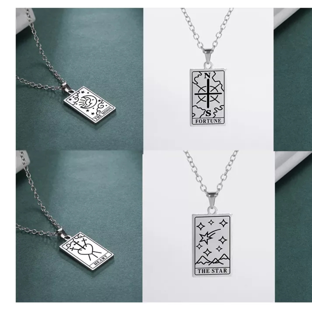 "STRENGTH" Tarot Card Necklace - Picture 3 of 5